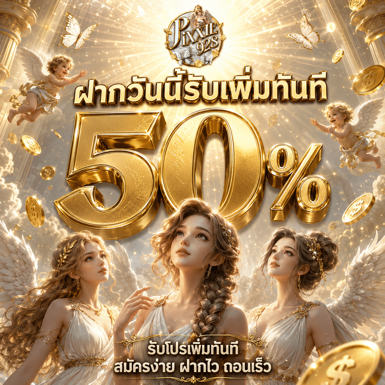 Pixxy928-promotion-ฝากรับเพิ่ม 50%_2